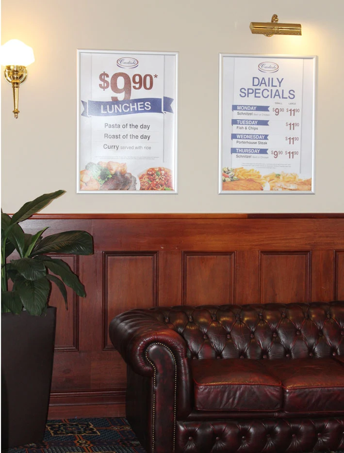 Menu, Carlisle Tavern