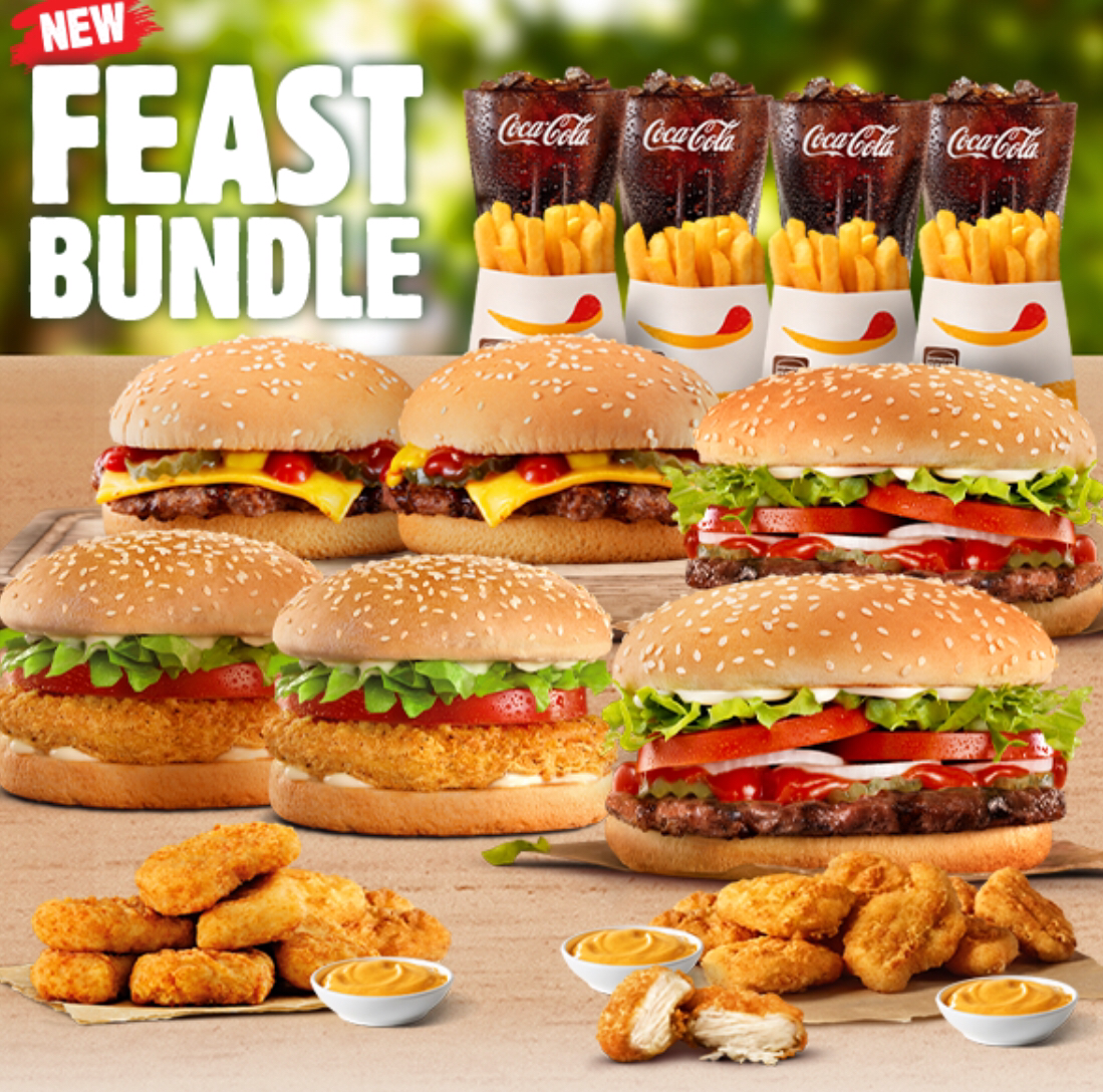 Menu, Hungry Jack's Burgers Moorabbin