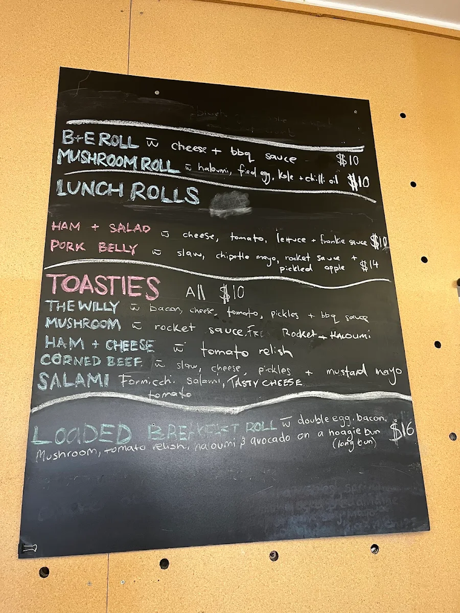 Menu, Frankies Albury