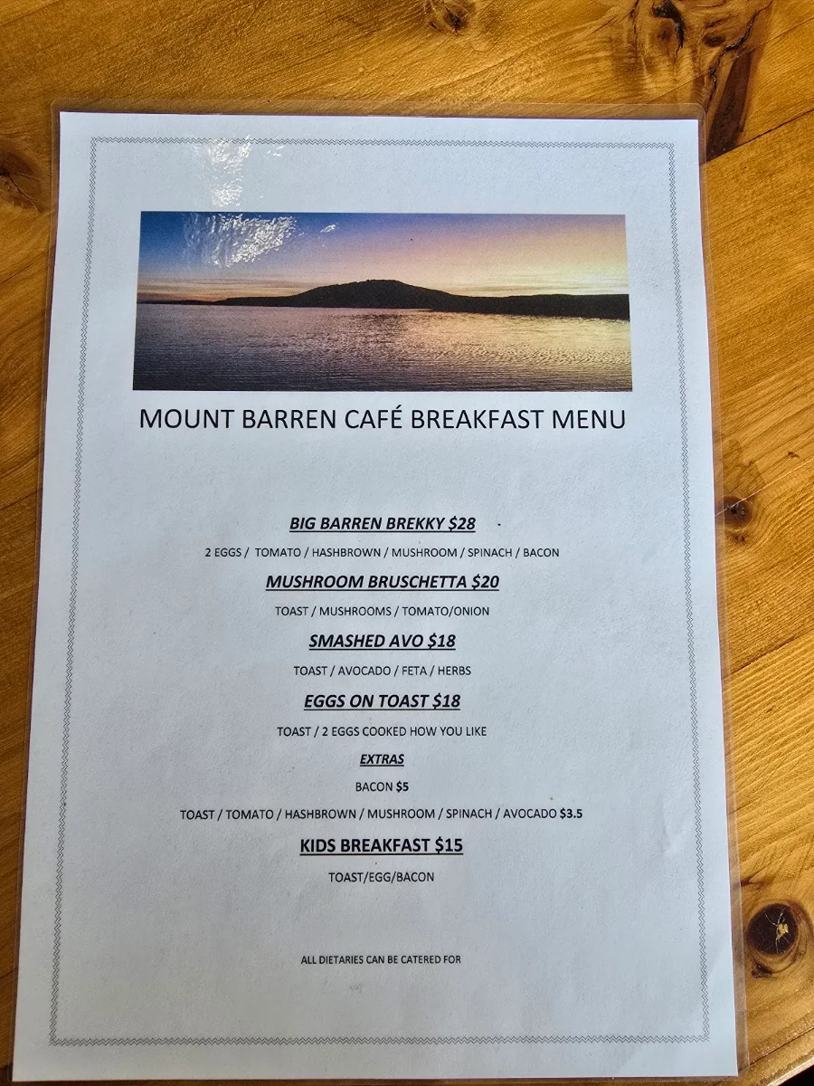 Menu, Salty Sips Co.