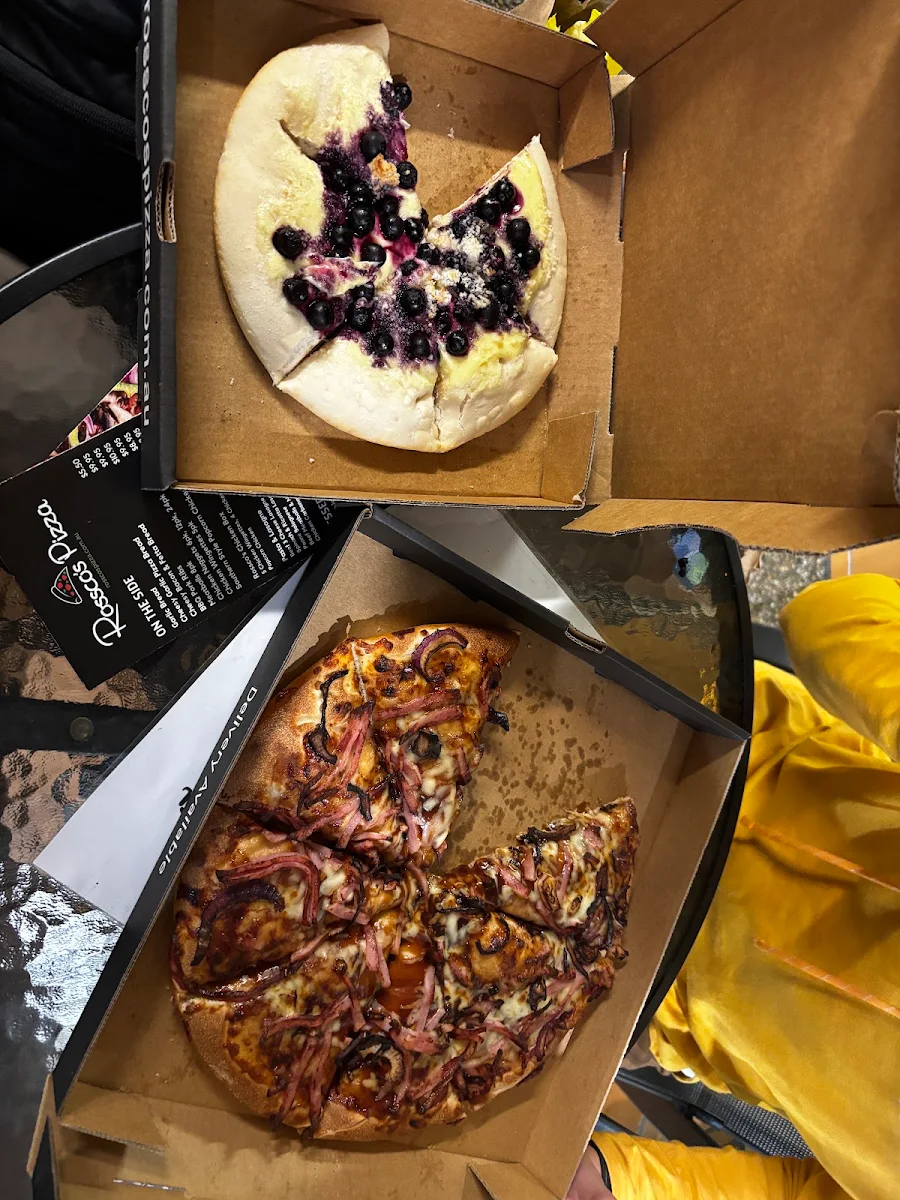 Menu, Rossco’s Pizza