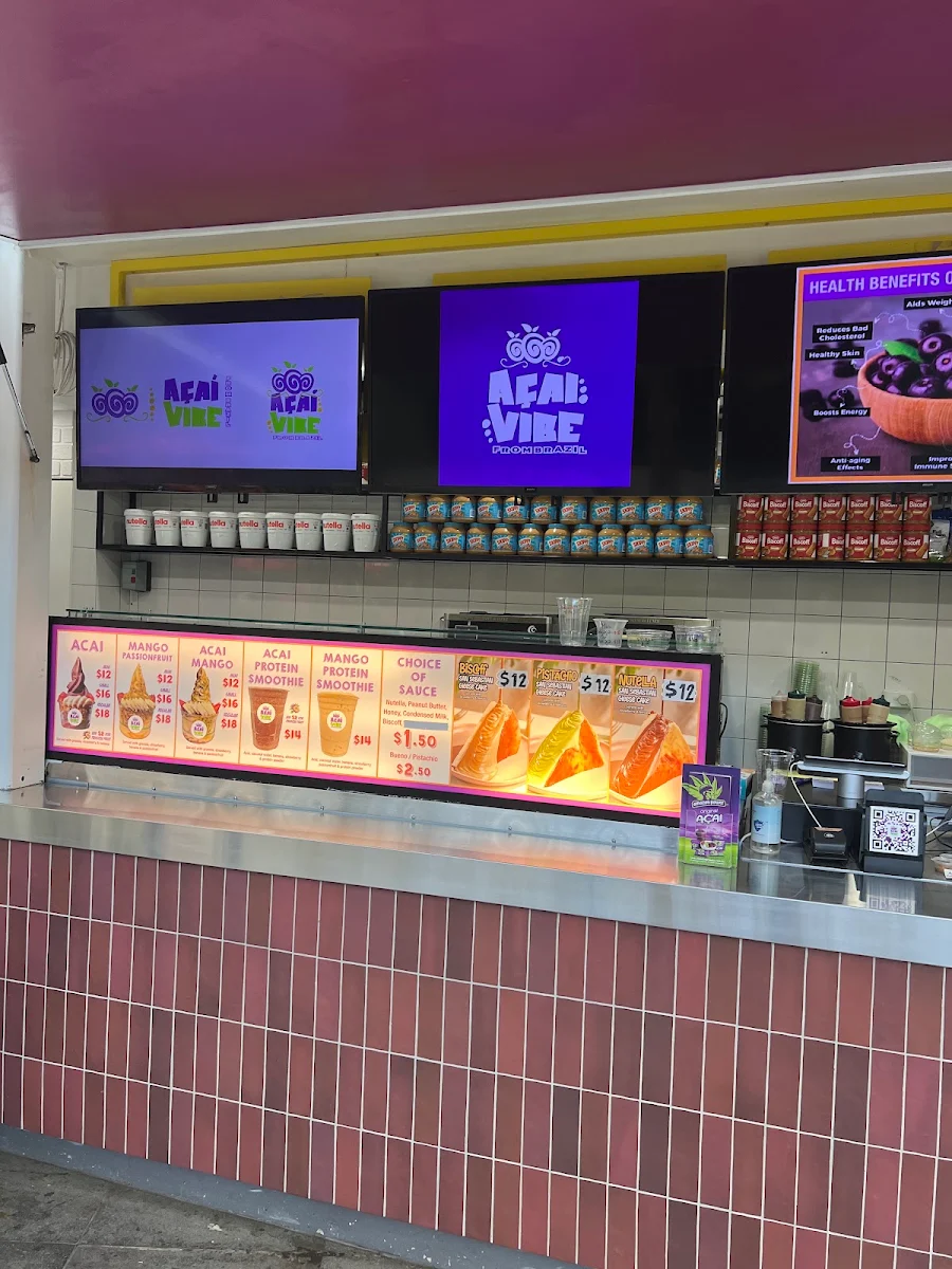 Menu, Acai Vibe