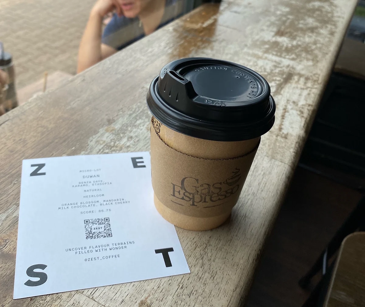 Menu, Gas Espresso Sherwood