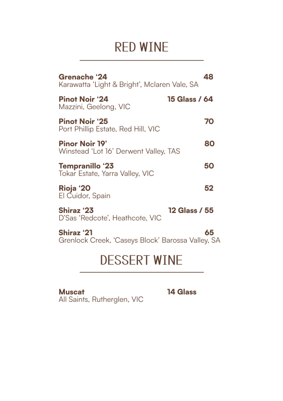 Menu, Icaro