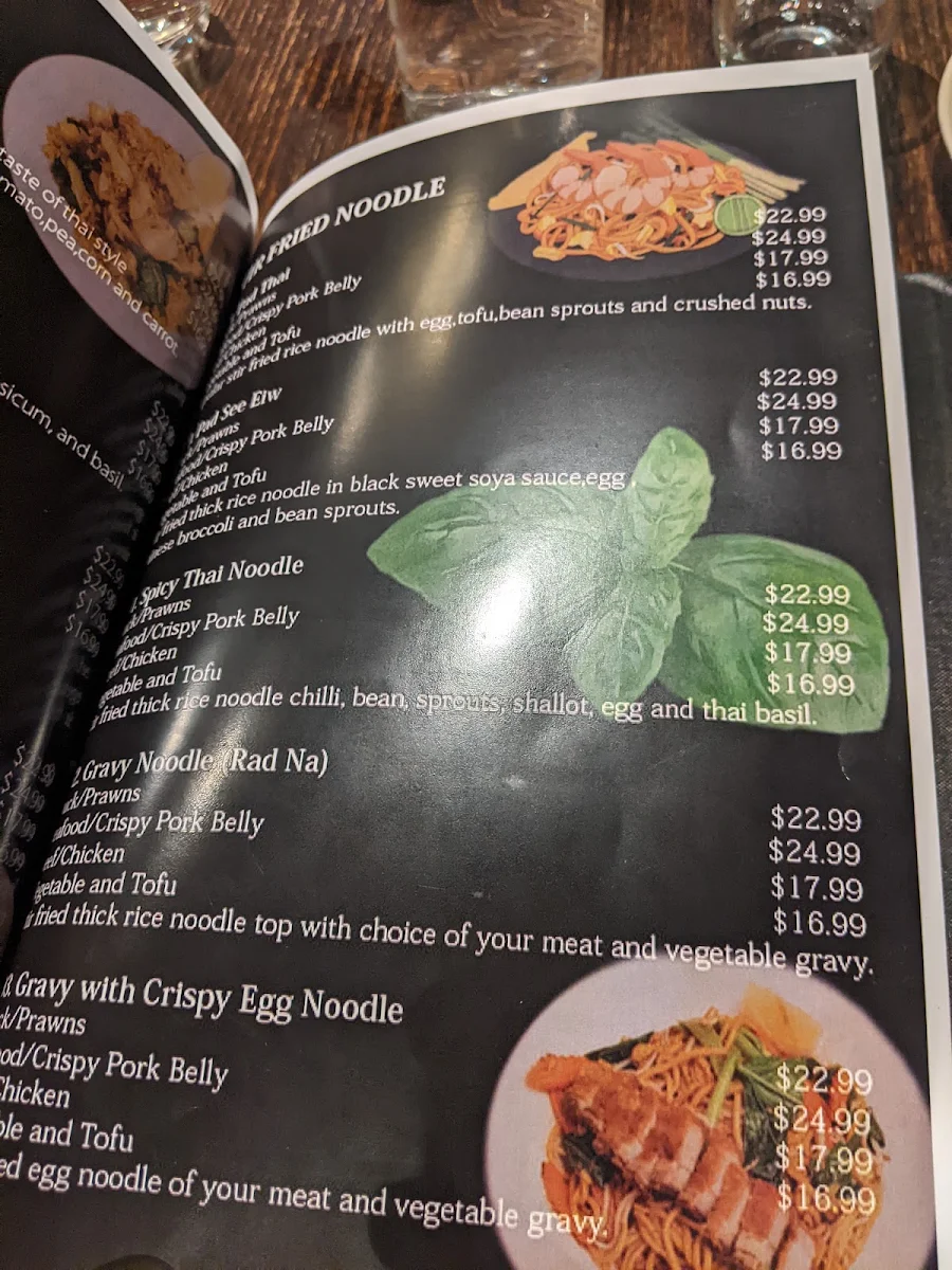 Menu, Nakorn Thai Restaurant & Bar