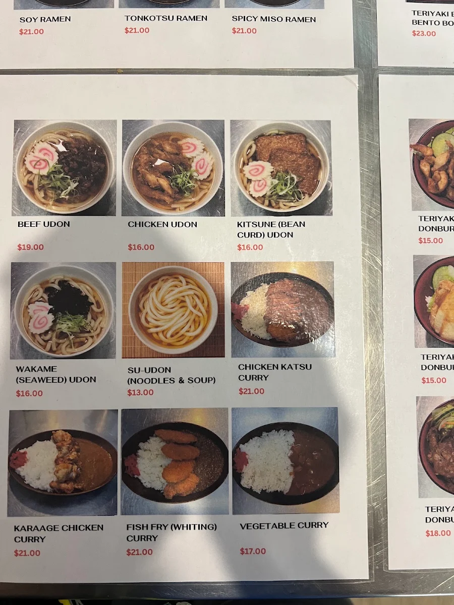Menu, Kokoro