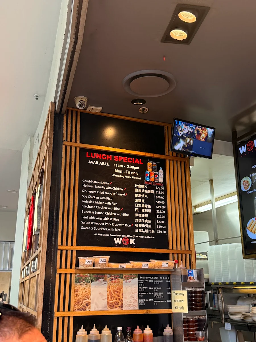 Menu, Wok Master Maroubra