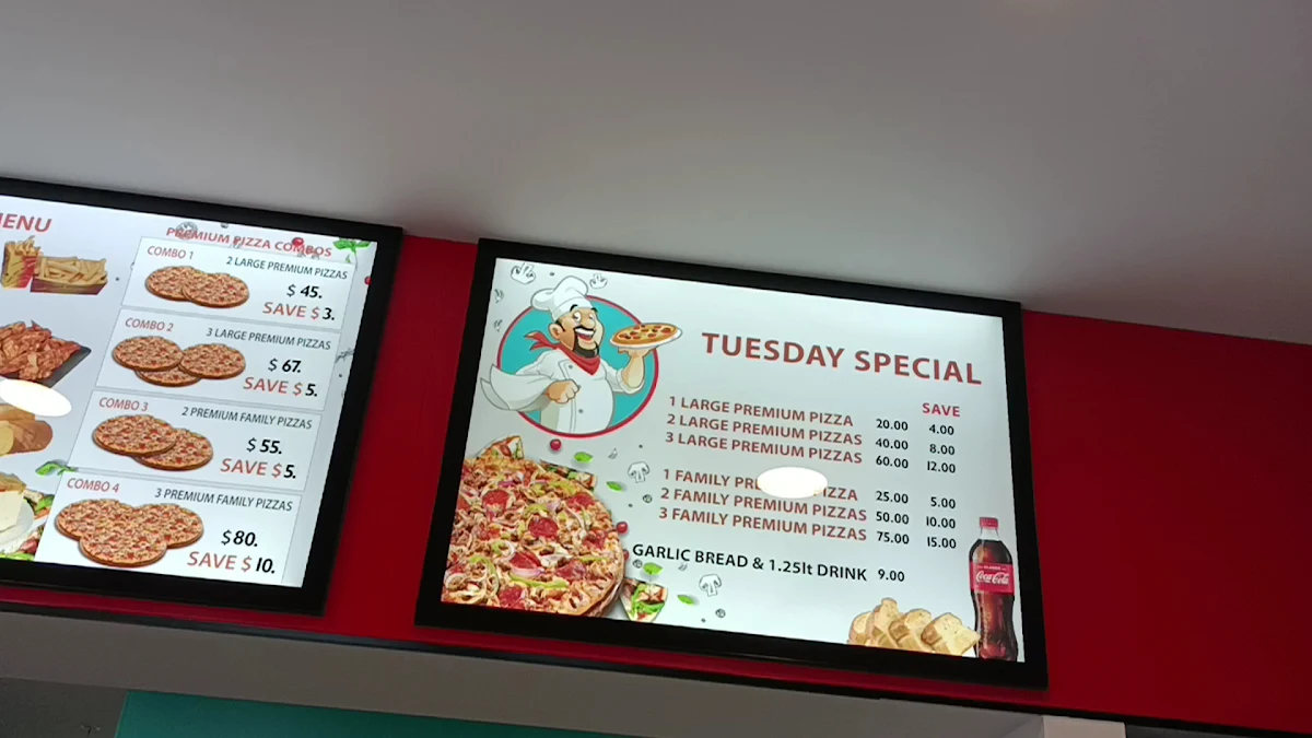 Menu, Noranda Pizza