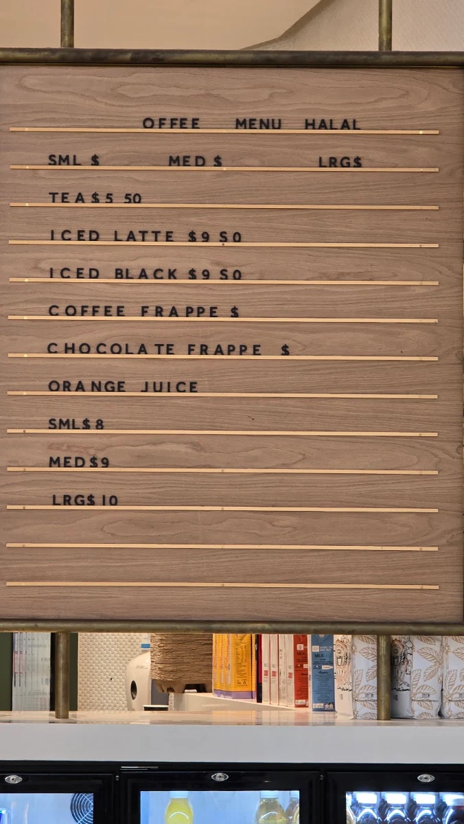Menu, Cleanskin Coffee Co
