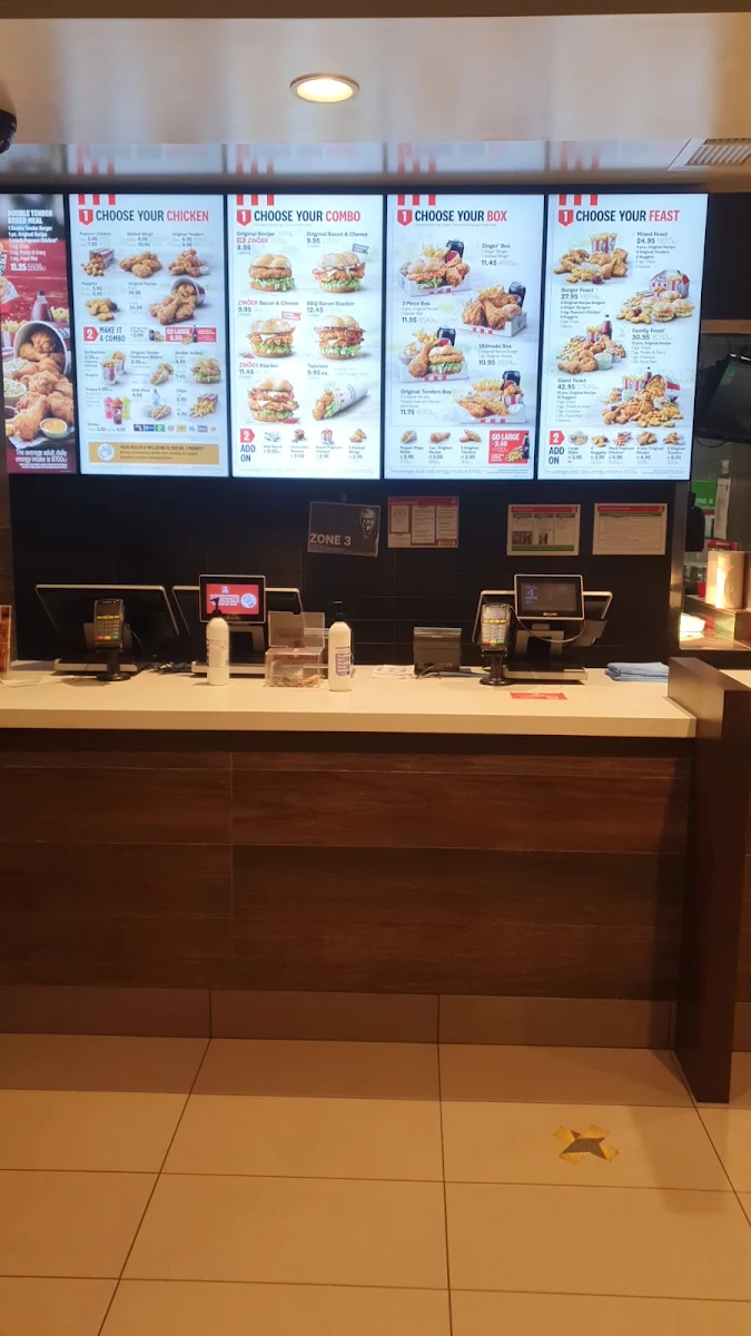 Menu, KFC Toronto