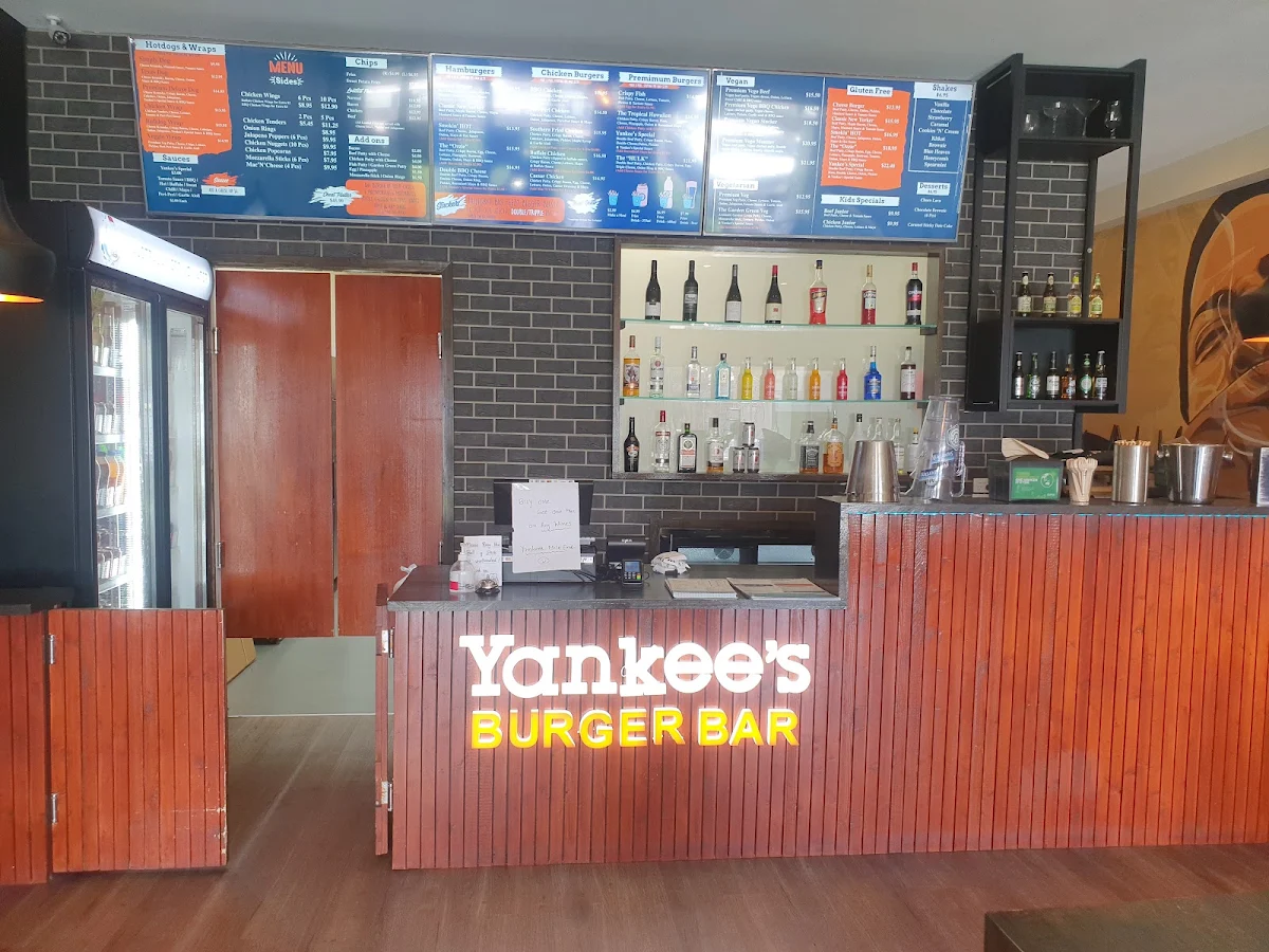 Menu, Yankee's Burger Bar - Mile end