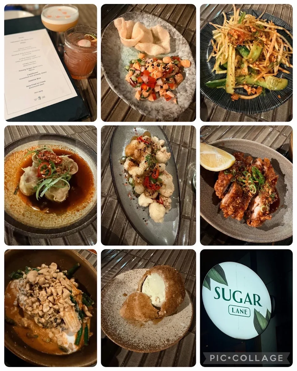 Menu, Sugarlane Lane Cove