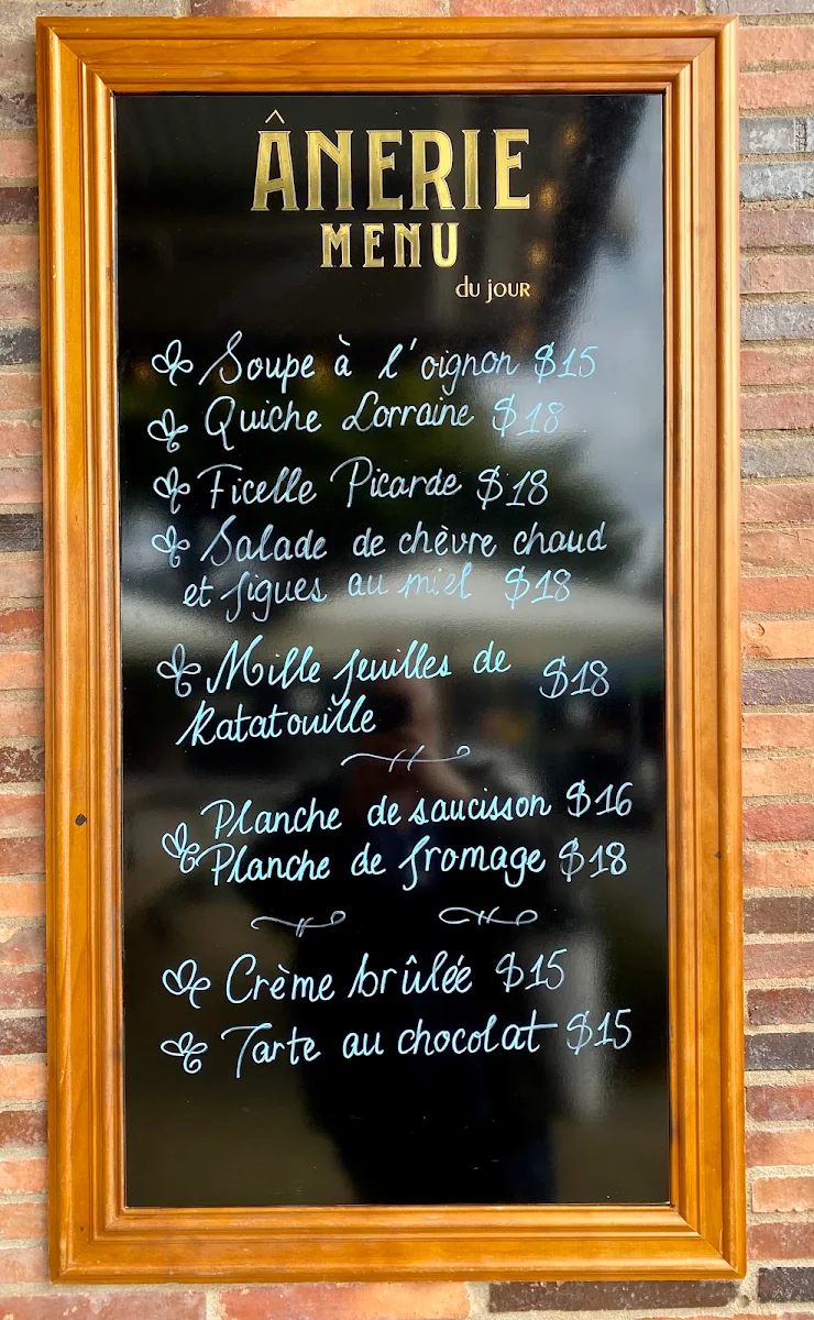 Menu, Anerie