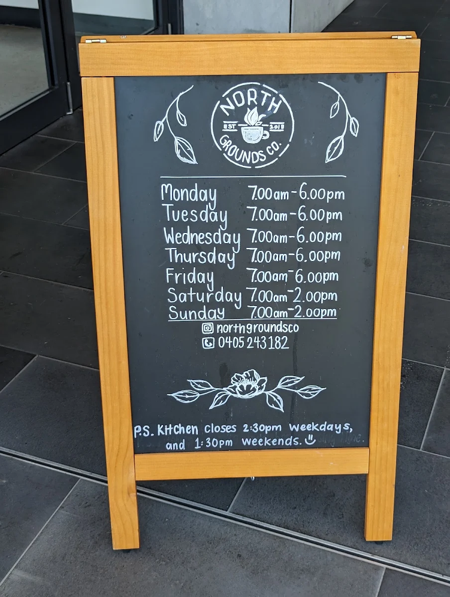 Menu, North Grounds Co