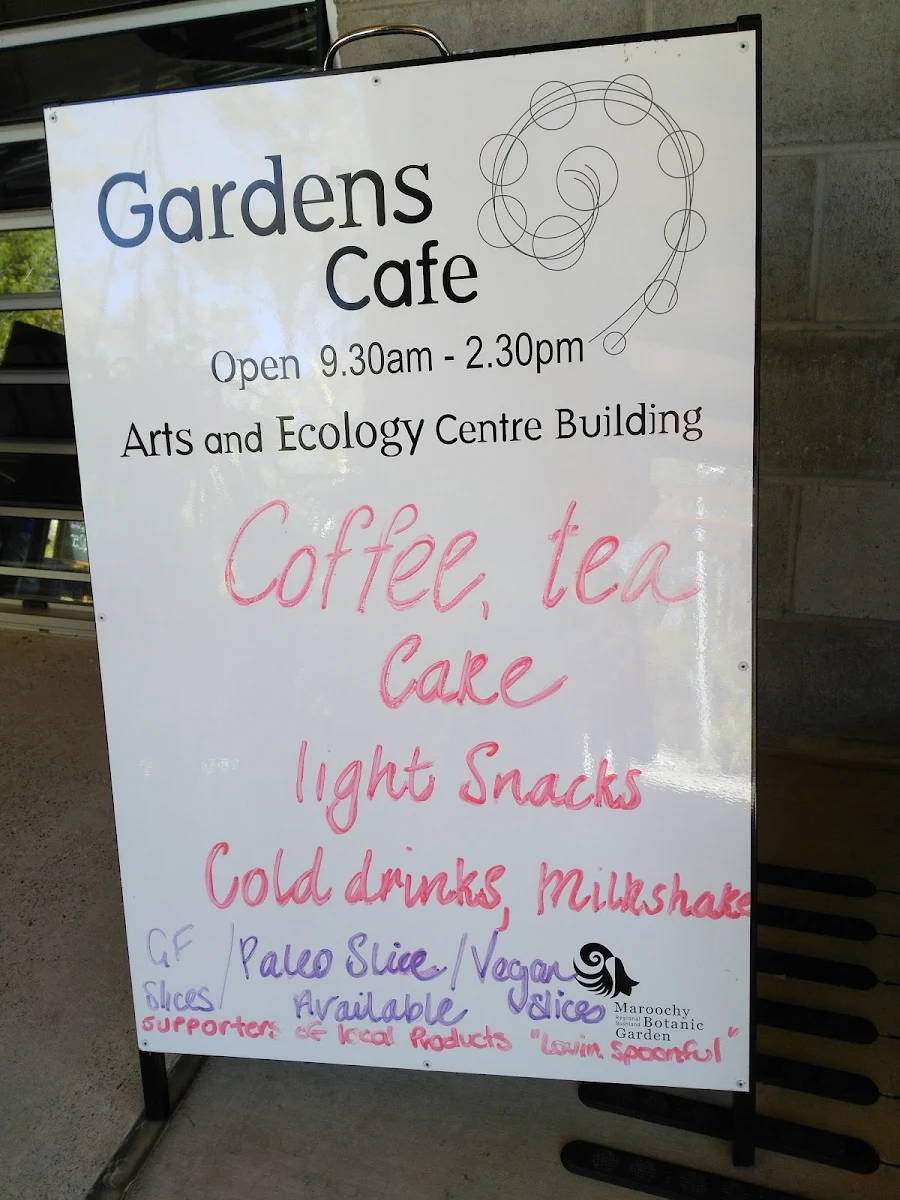 Menu, Compass Garden Cafe