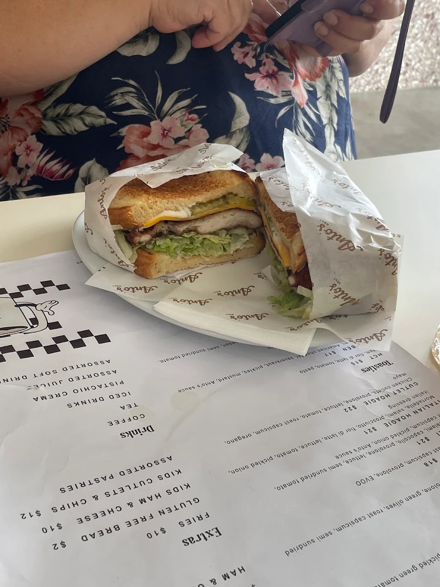 Menu, Anto's Deli