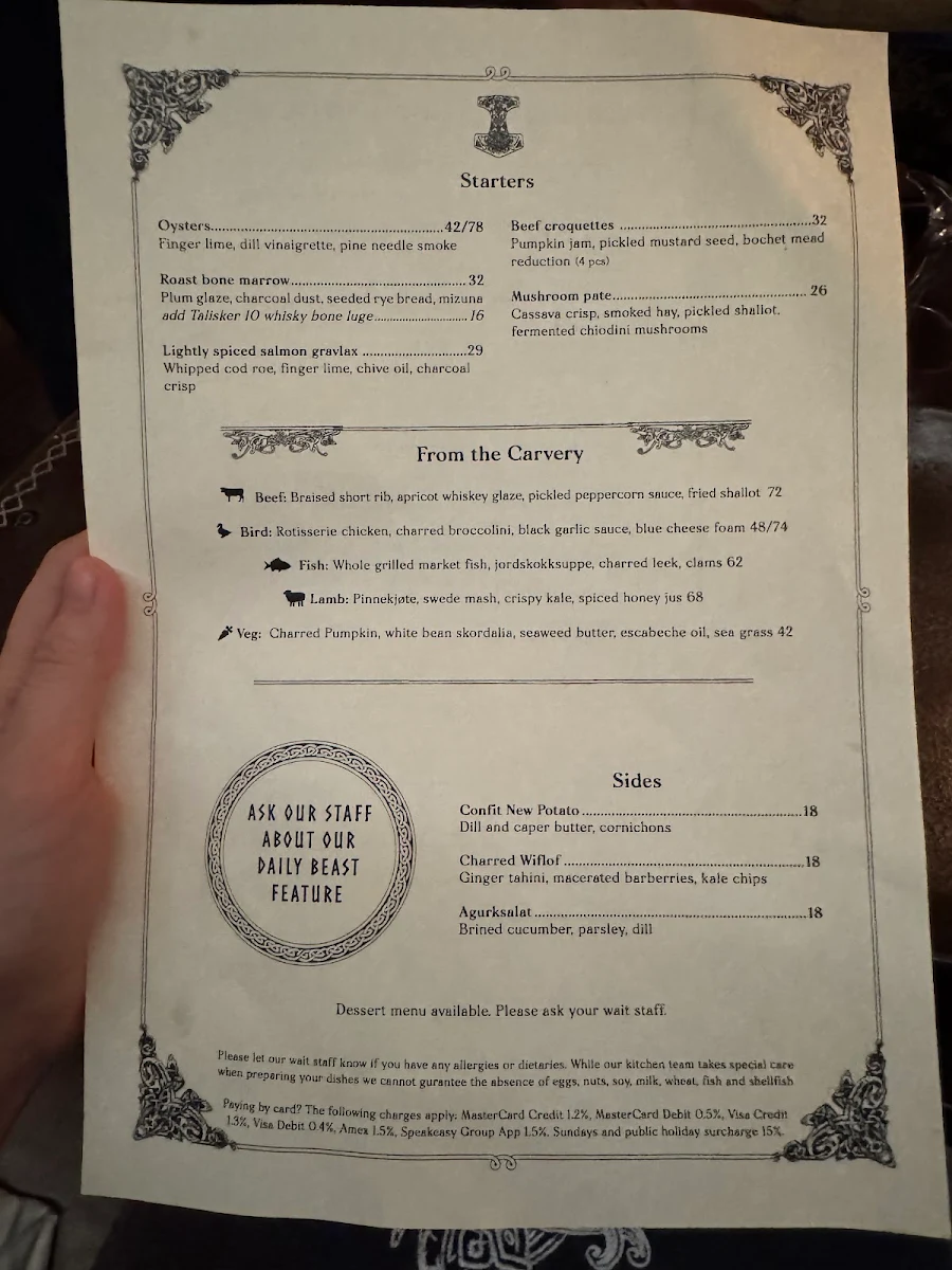 Menu, Mjølner