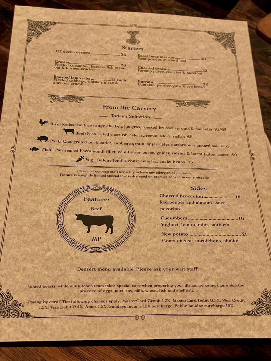 Menu, Mjølner