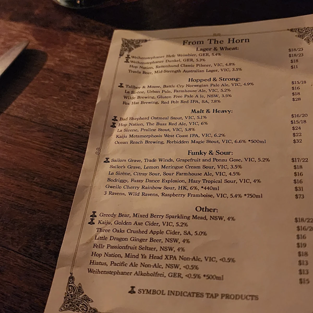 Menu, Mjølner