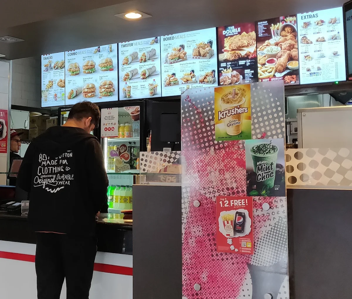Menu, KFC St Peters