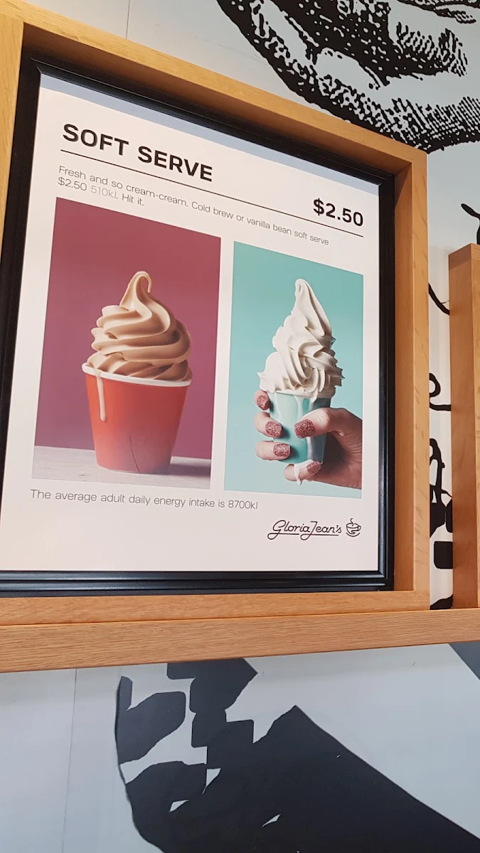 Menu, Gloria Jean's Bundoora Polaris