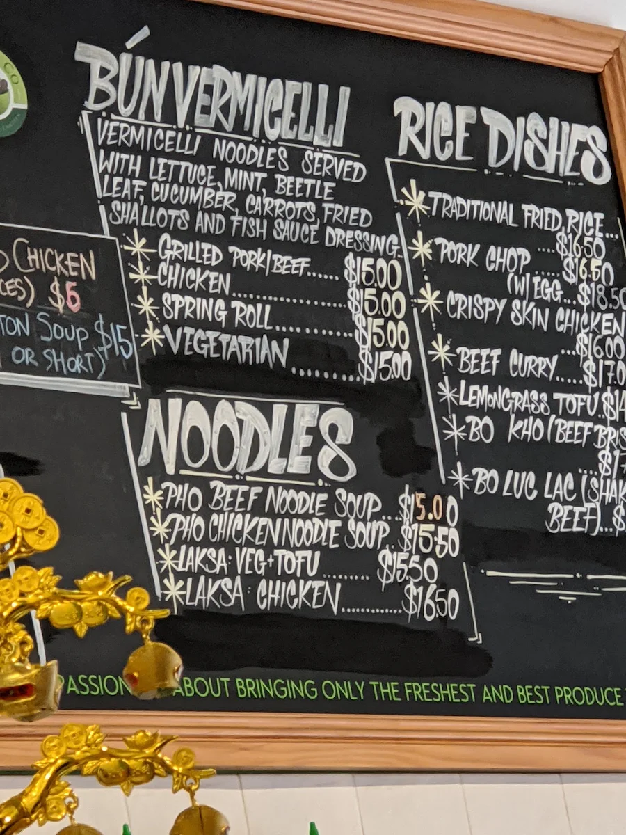 Menu, Banh Mi Co