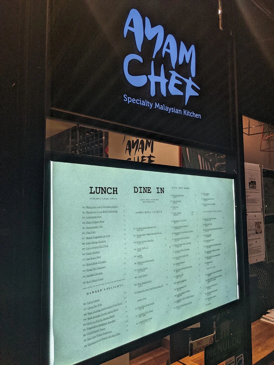 Menu, Ayam Chef