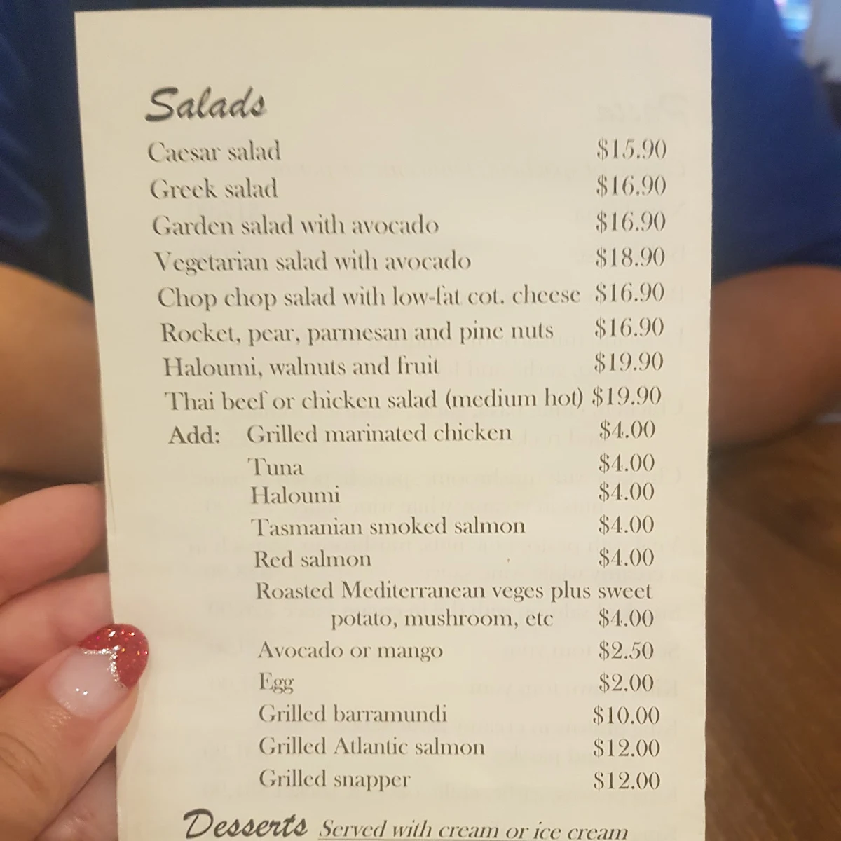 Menu, Bar Doppio