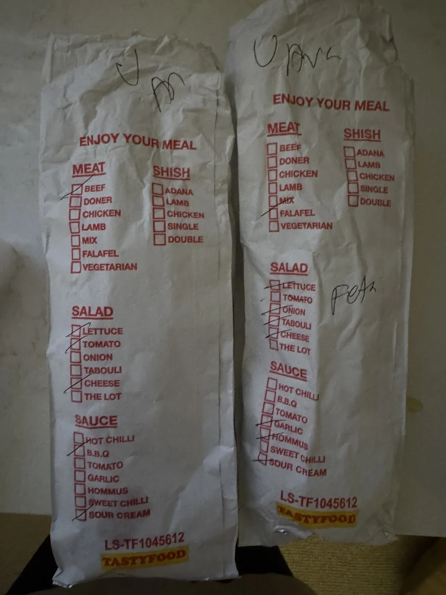 Menu, GH Indian Kebab & Pizza