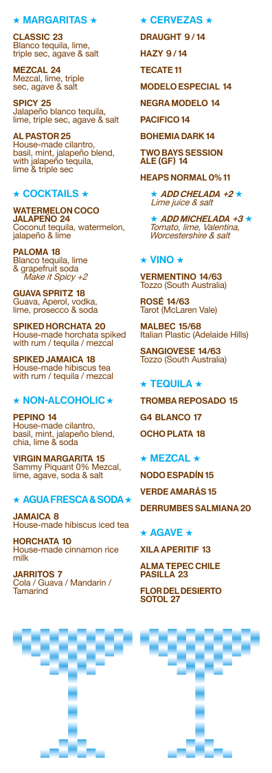 Menu, Santito