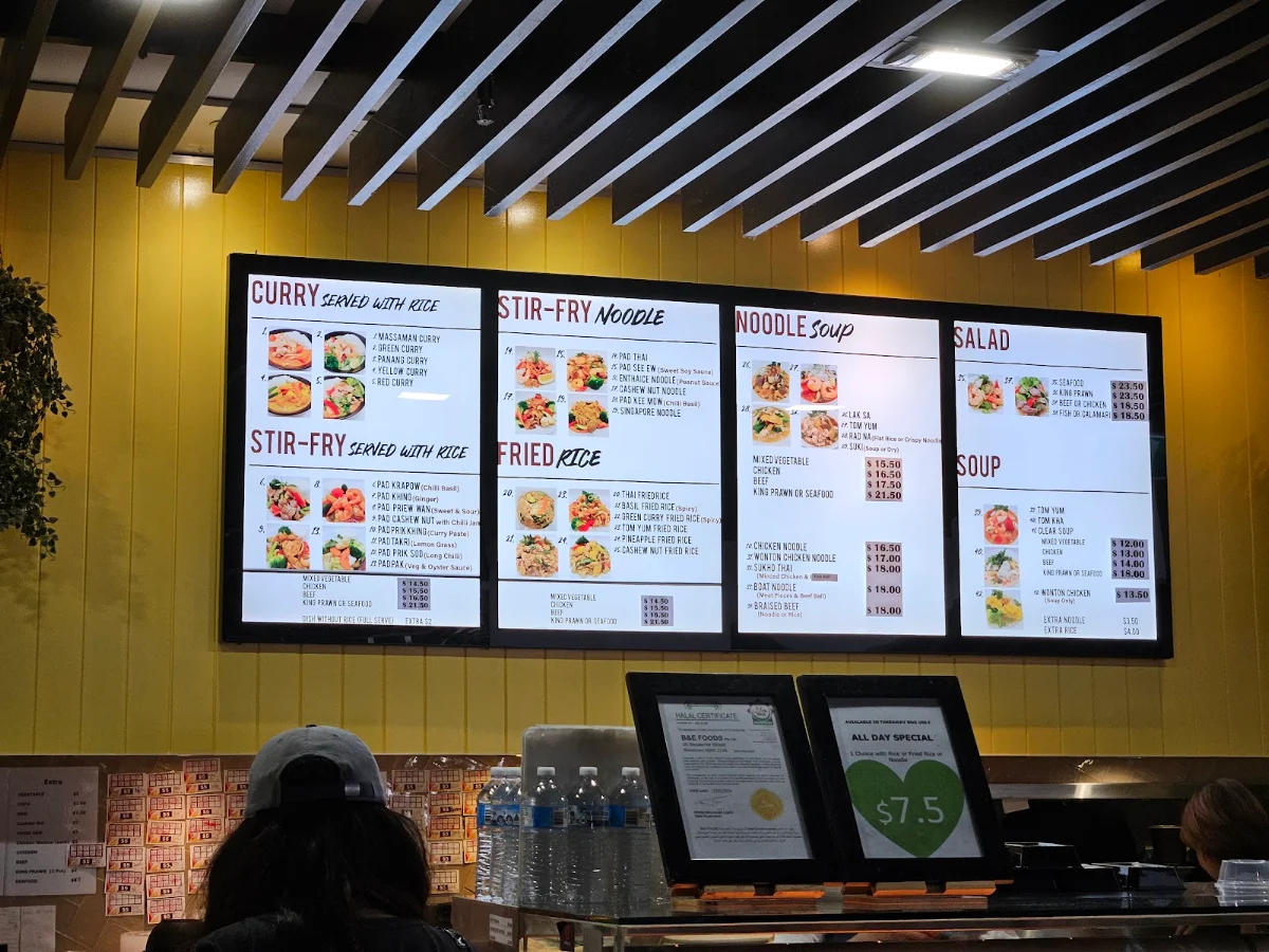 Menu, Enthaice Thai Cuisine
