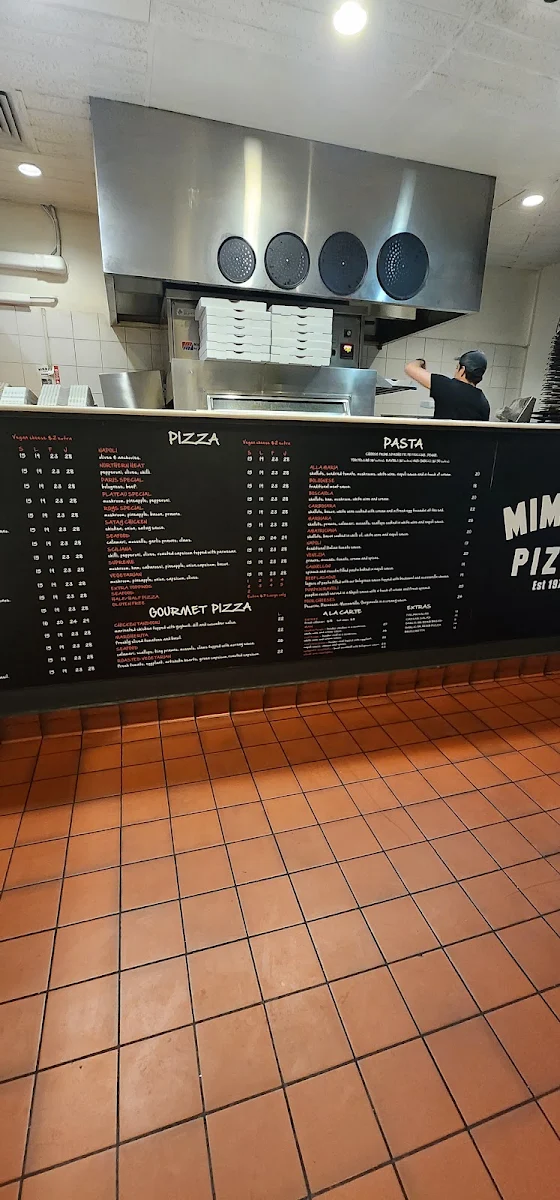 Menu, Mimmos Pizza Brookvale