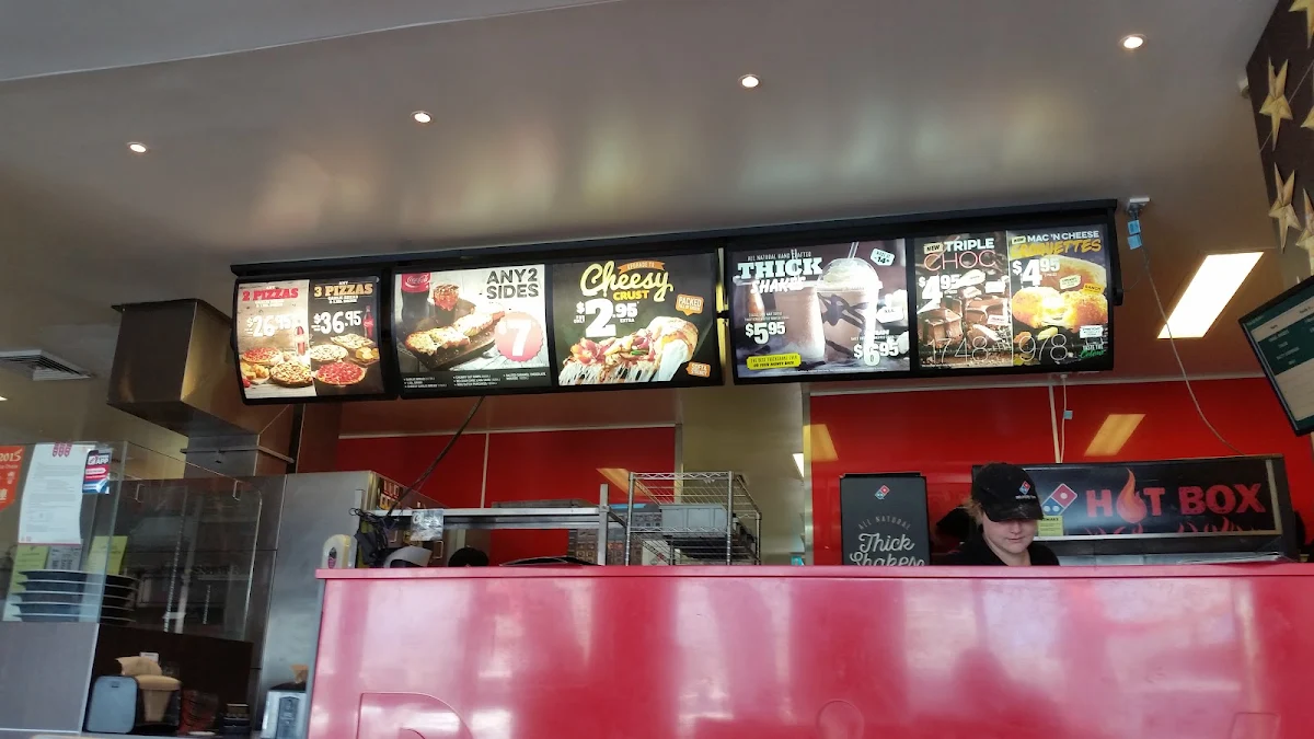 Menu, Domino's Pizza Cairns City
