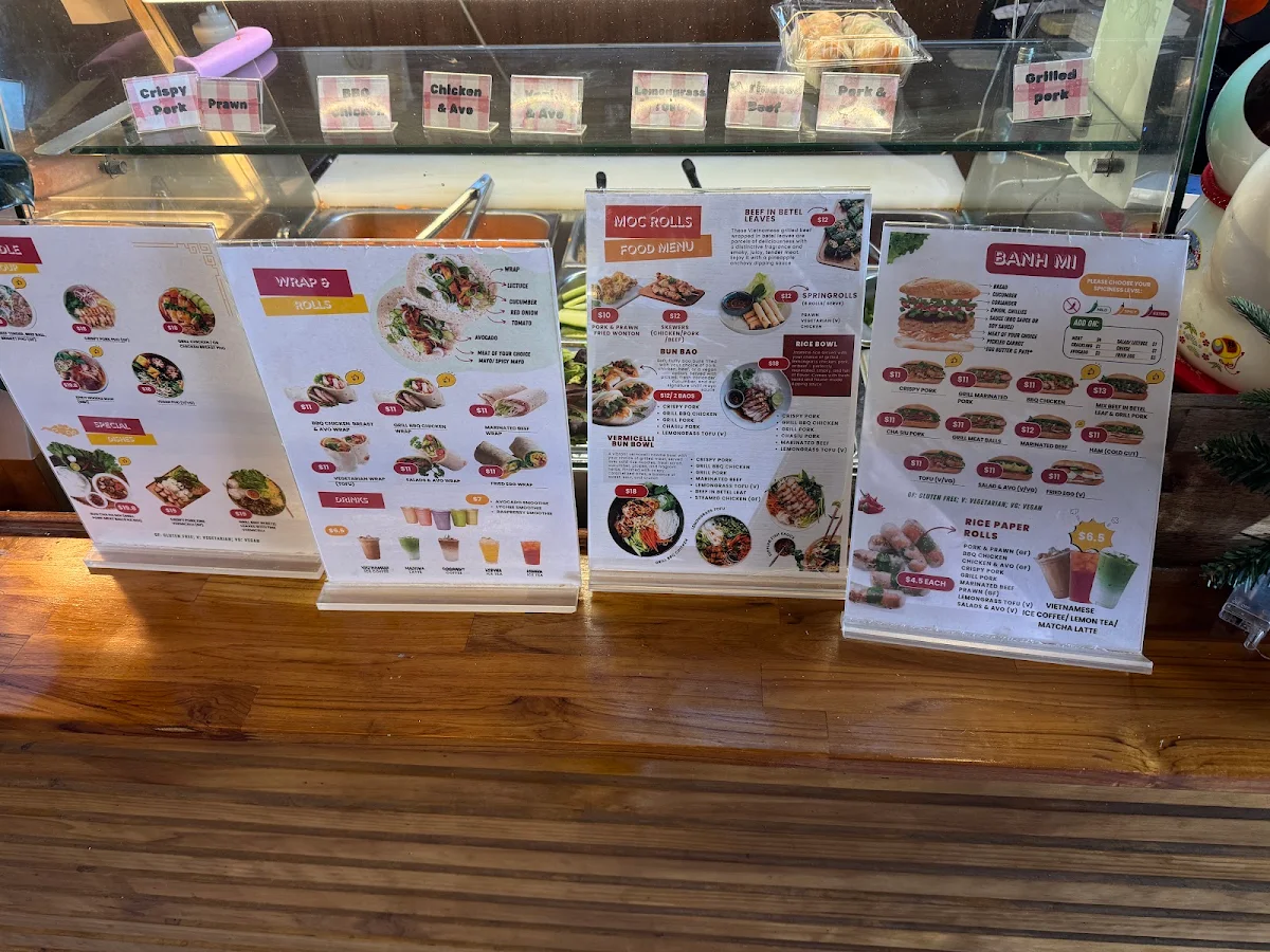 Menu, Moc Roll Banh Mi - Vietnamese Eatery