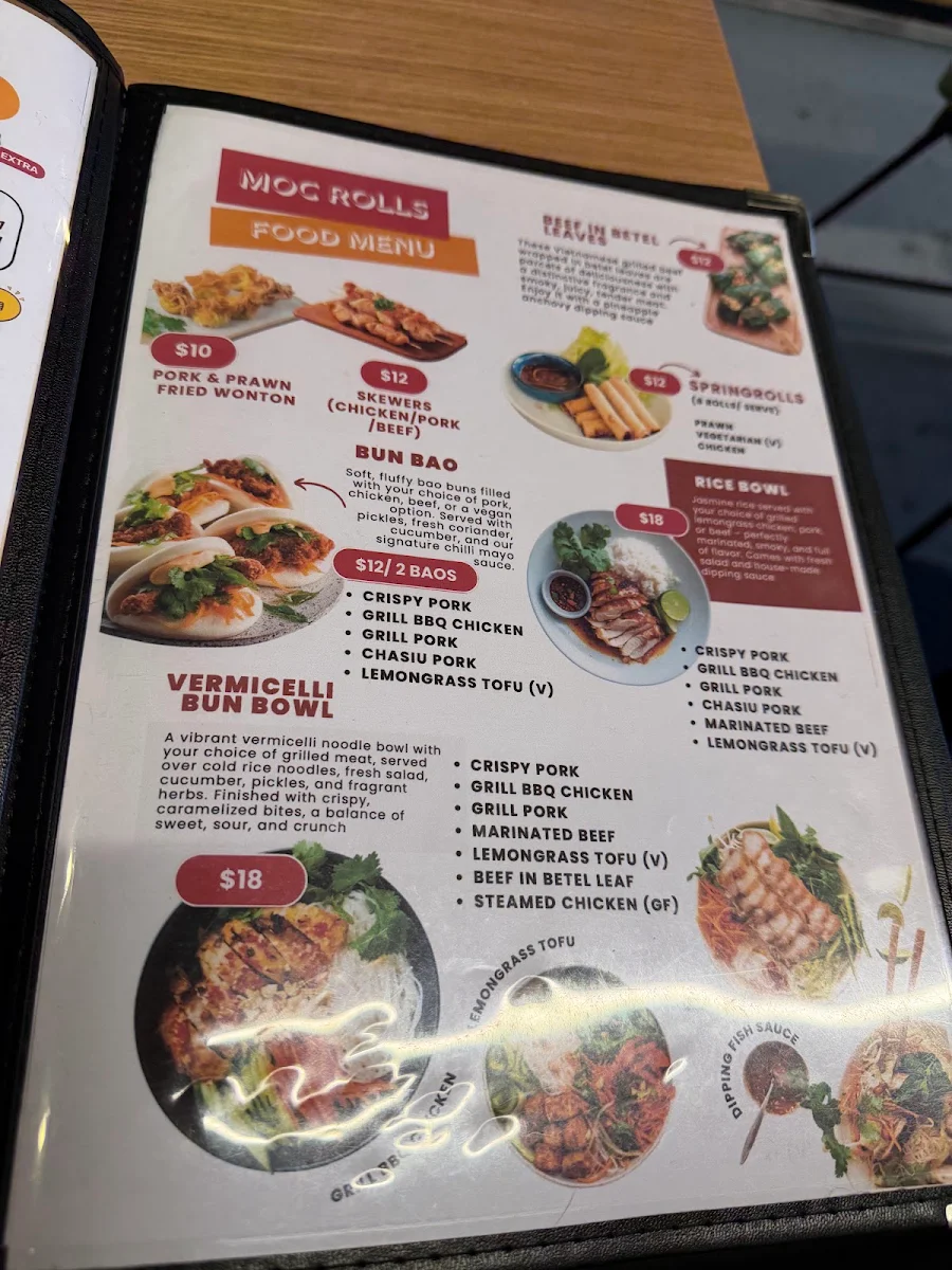 Menu, Moc Roll Banh Mi - Vietnamese Eatery