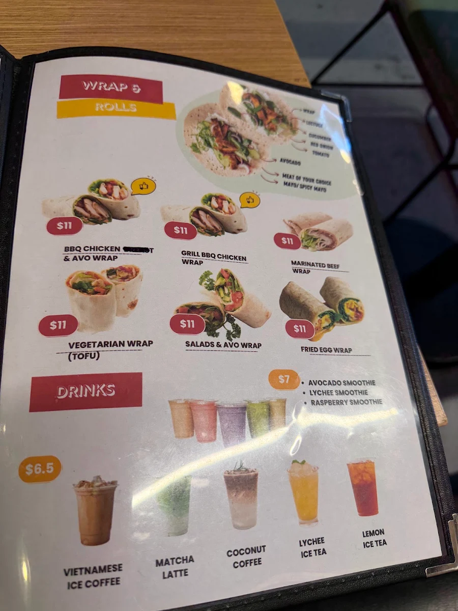 Menu, Moc Roll Banh Mi - Vietnamese Eatery