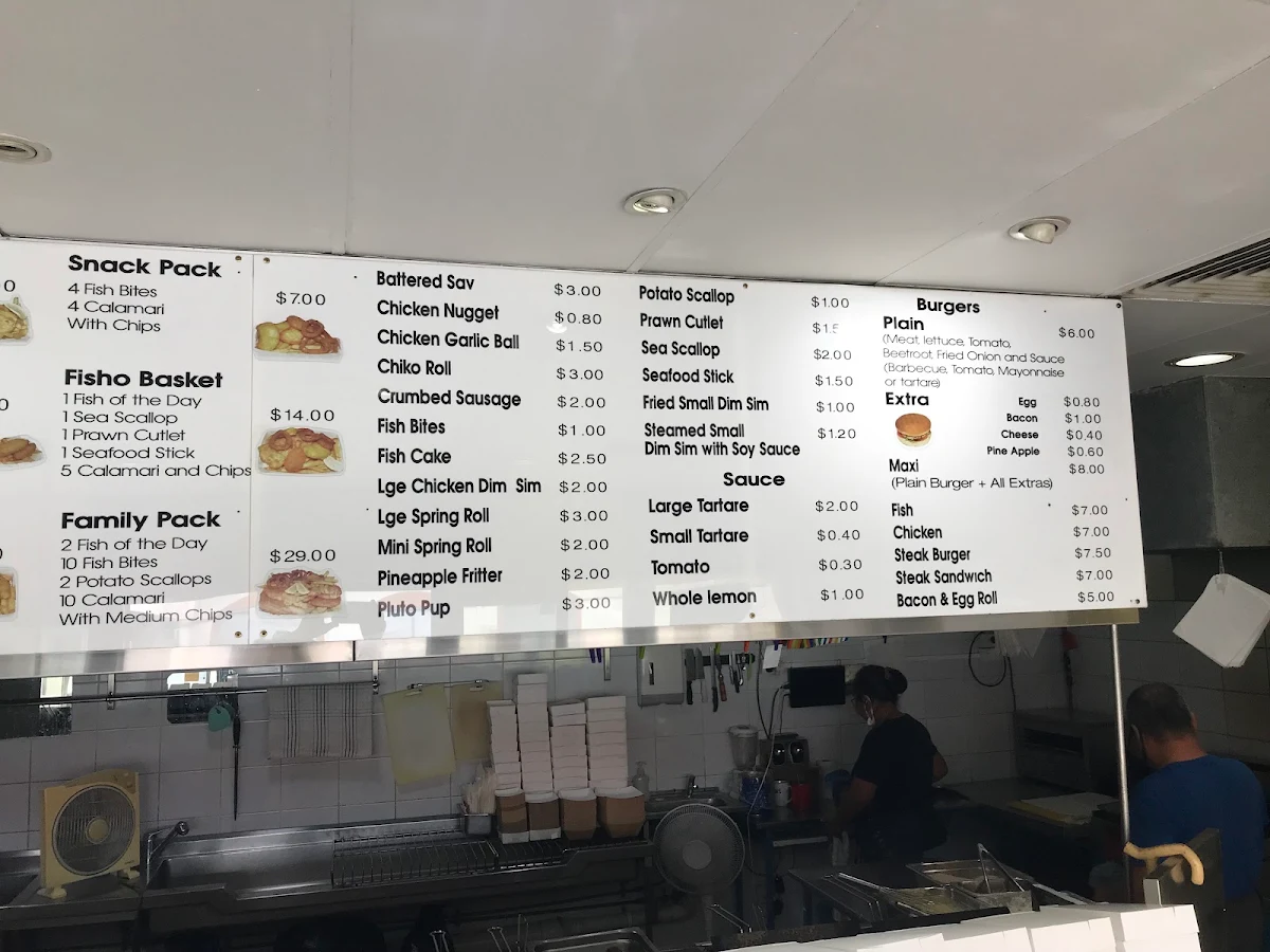 Menu, Christine Corner Seafood