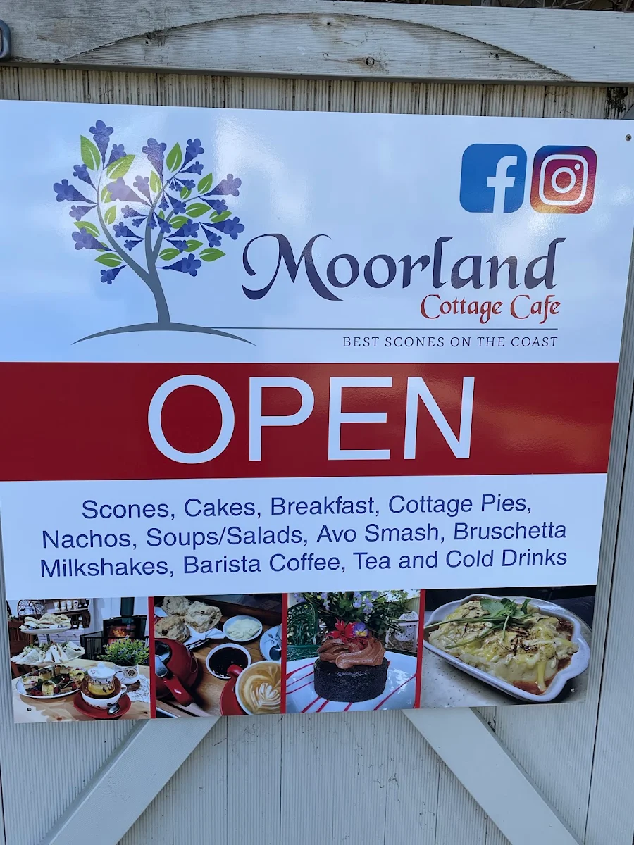 Menu, Moorland Cottage Cafe - Best Scones On The Coast