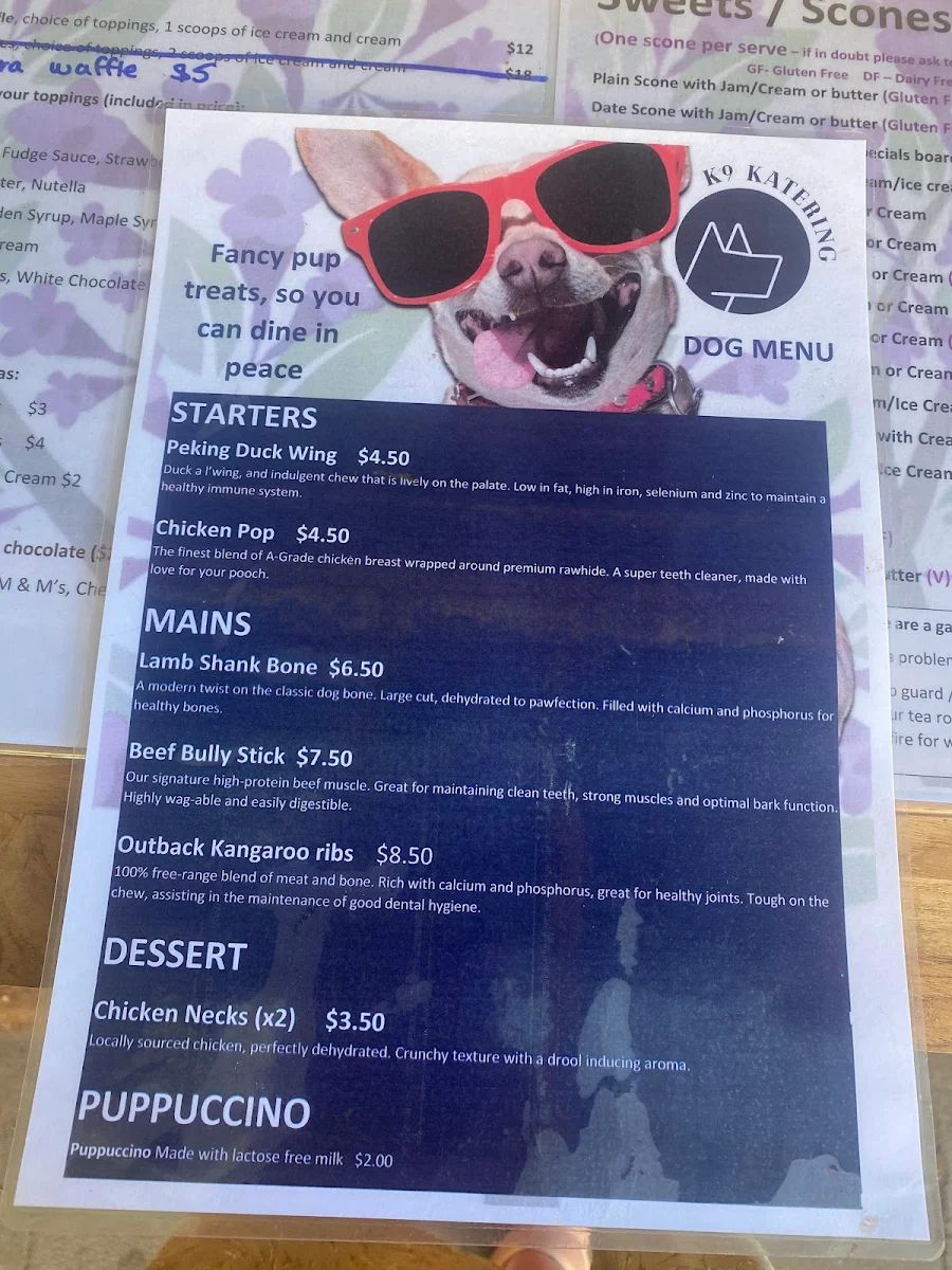 Menu, Moorland Cottage Cafe - Best Scones On The Coast