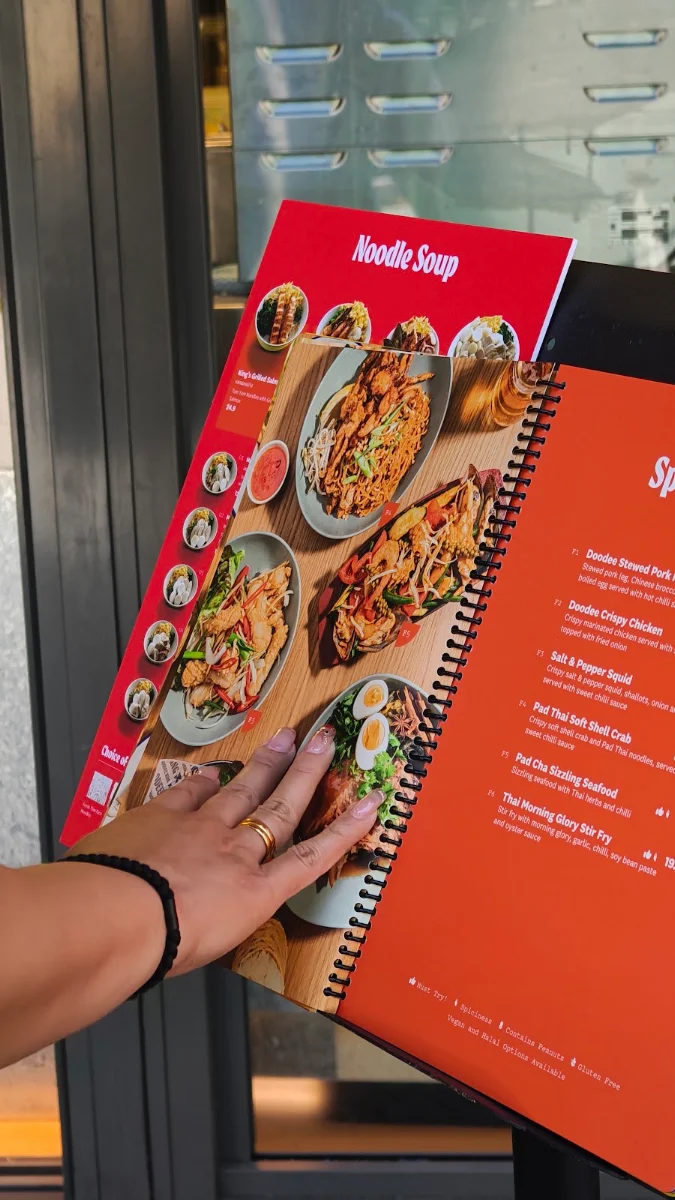 Menu, Doodee King - Thaitown