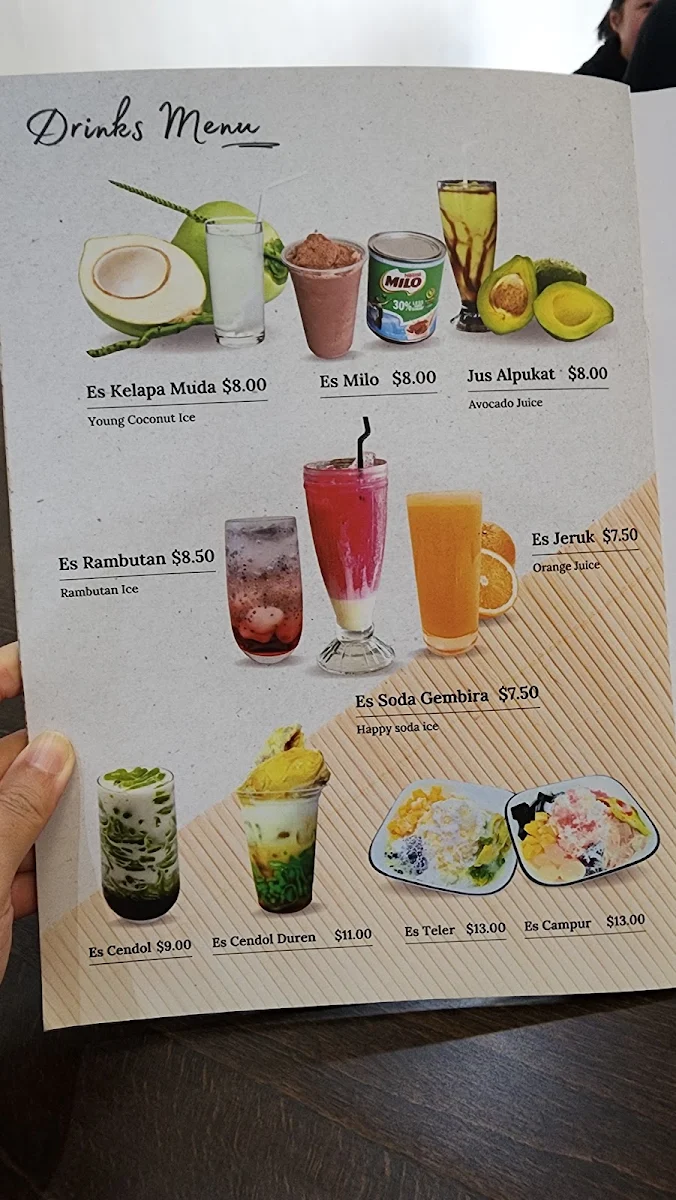 Menu, My Indo Kitchen Campsie