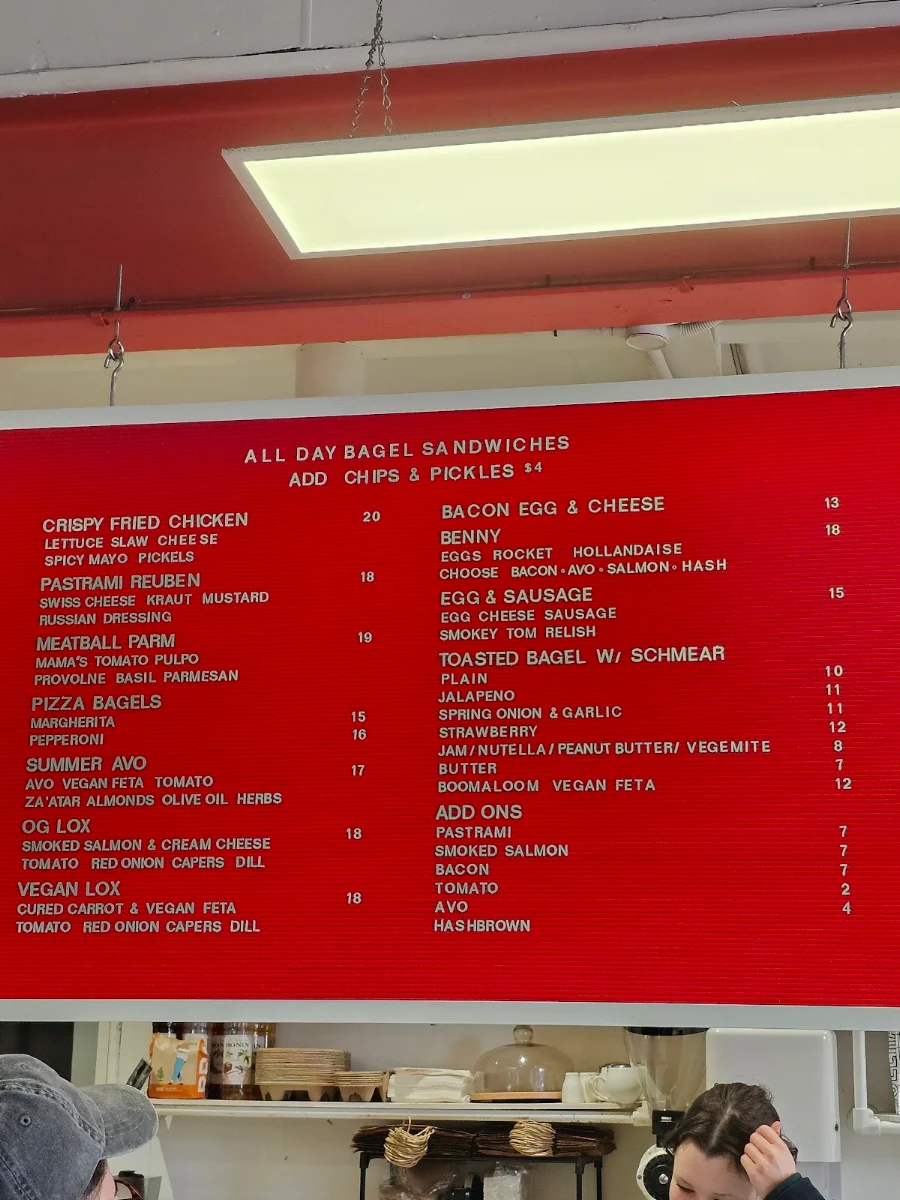 Menu, Brooklyn Boy Bagels