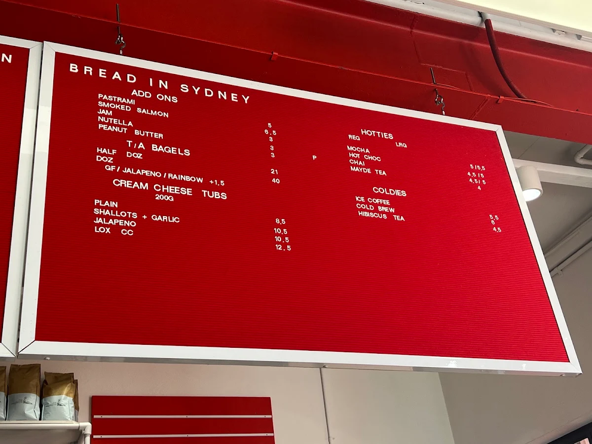 Menu, Brooklyn Boy Bagels