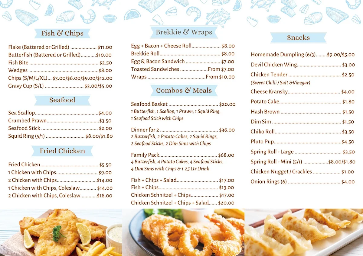 Menu, Jojo's on Bromley