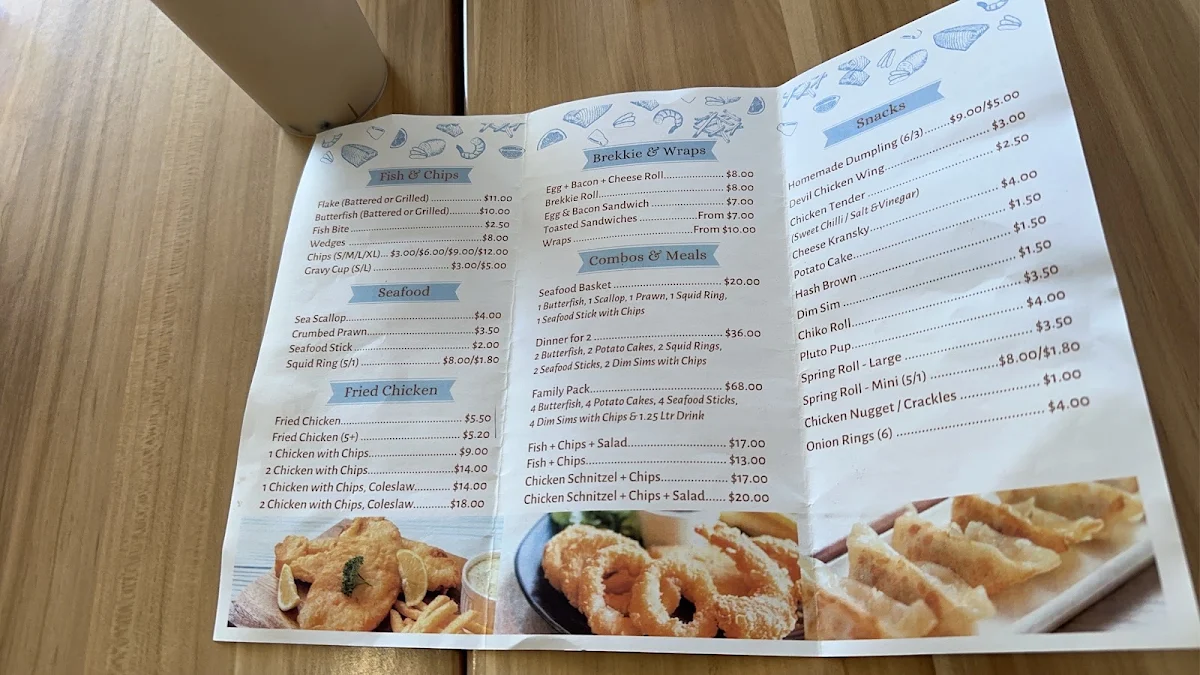 Menu, Jojo's on Bromley