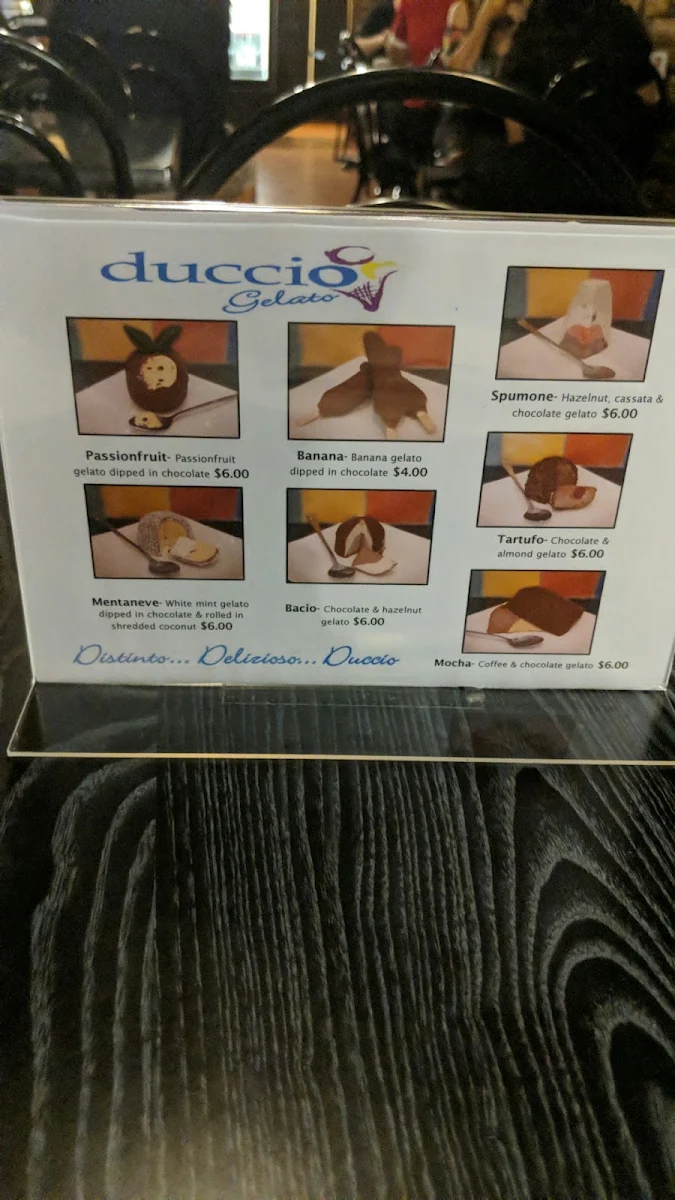 Menu, La Fornaia Condell Park