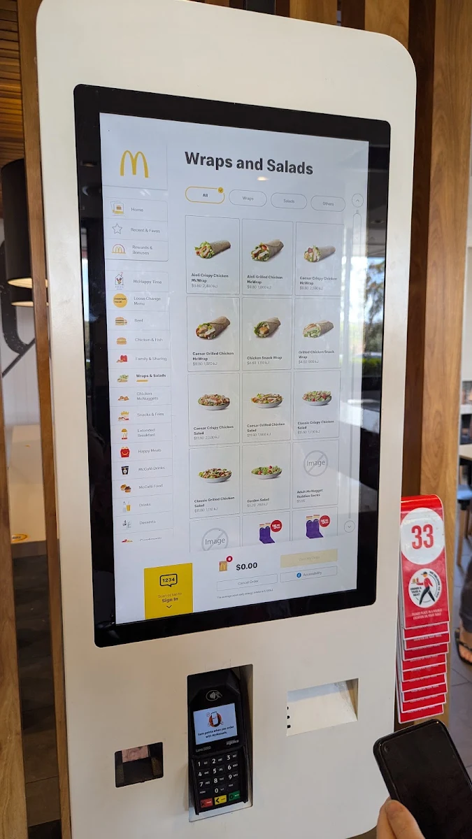 Menu, McDonald's Goulburn