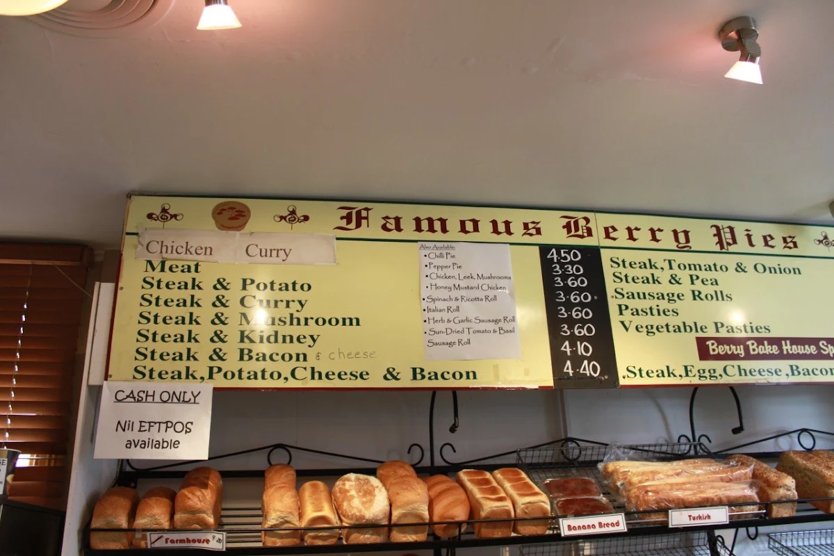 Menu, Berry Bakery
