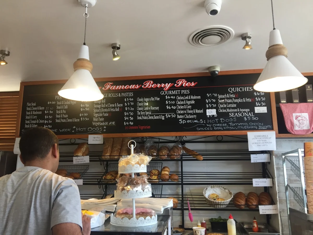 Menu, Berry Bakery