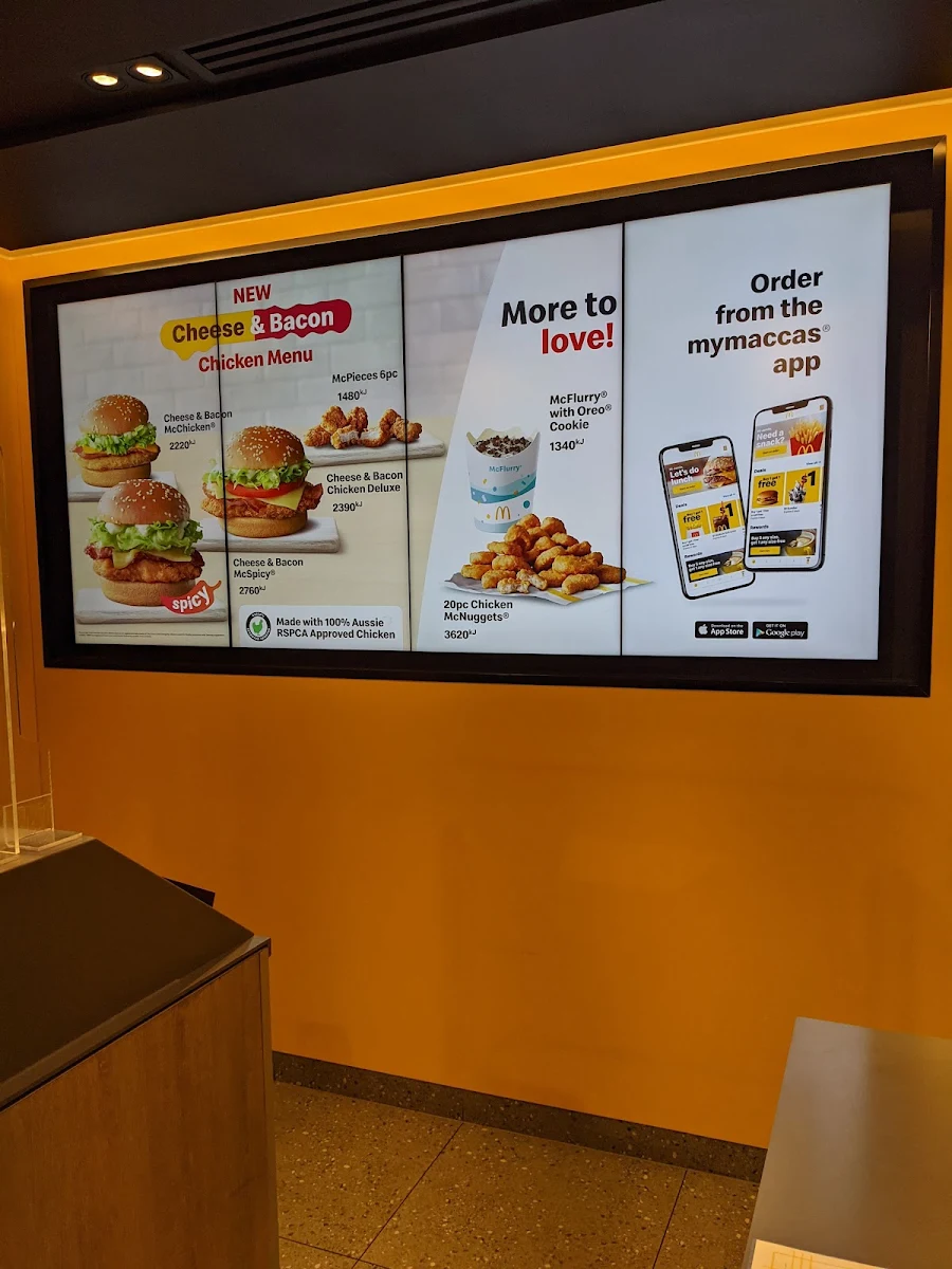 Menu, McDonald's Werrington